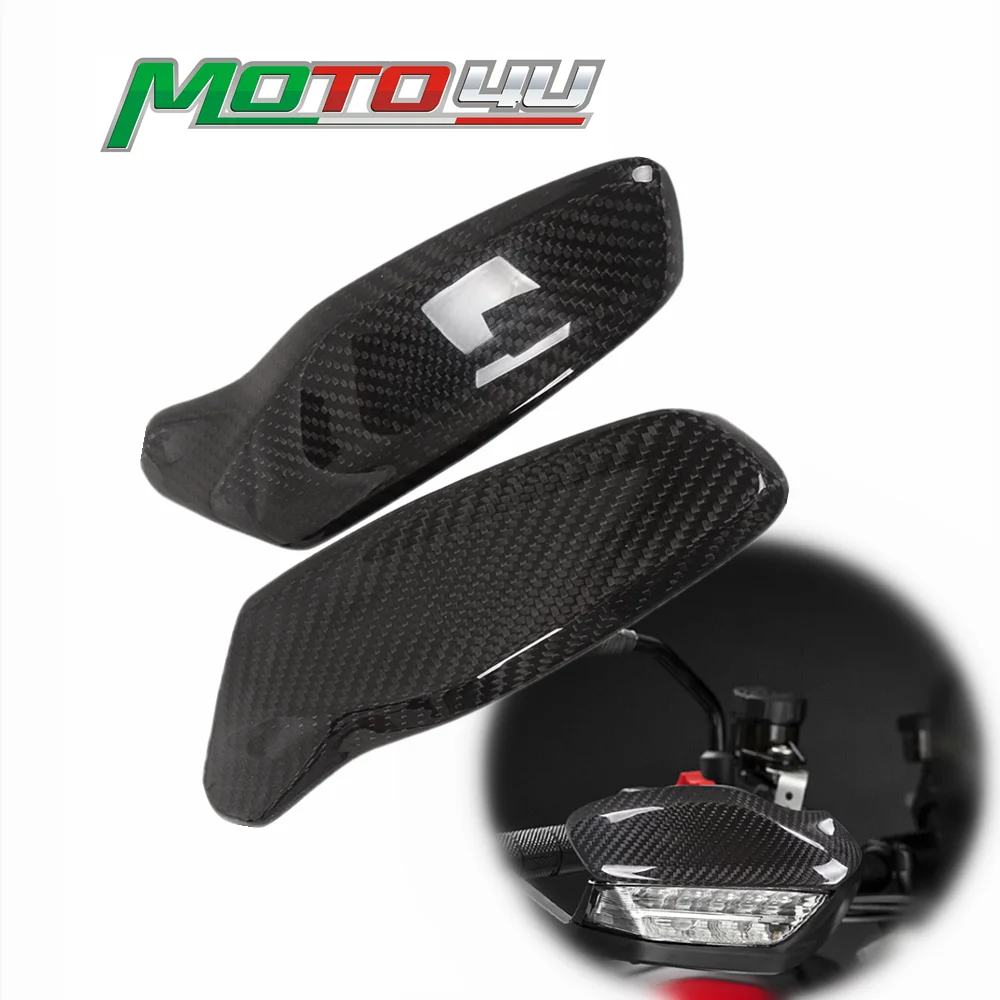 For Ducati Hypermotard 950 SP/RVE Multistrada 1200 2PCS 100% Carbon Fiber Refit Hand Guards Protect Cover Motorcycle refitting