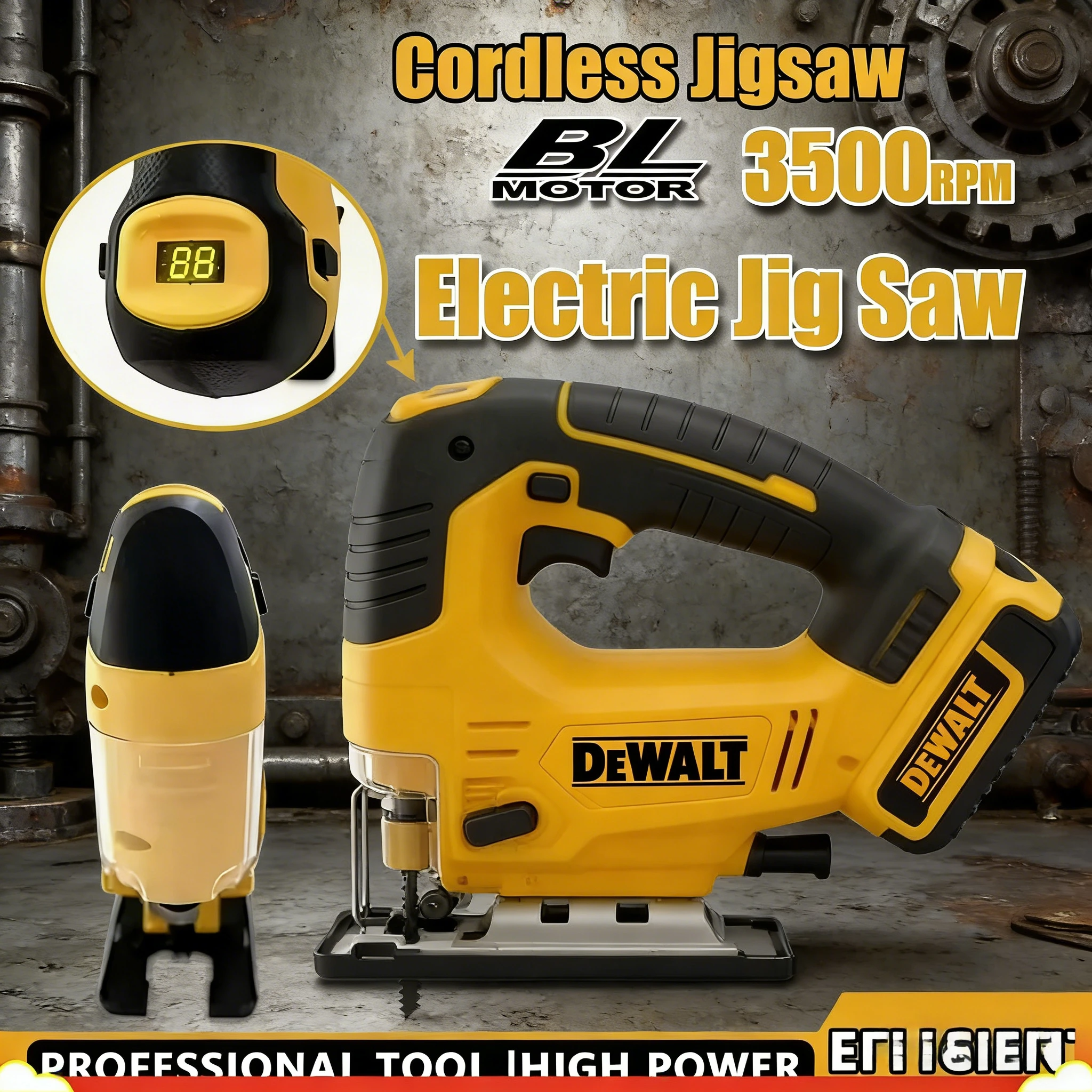 

Аккумуляторный портативный лобзик Dewalt для деревообработки, многофункциональный, для батарей 18В-20В