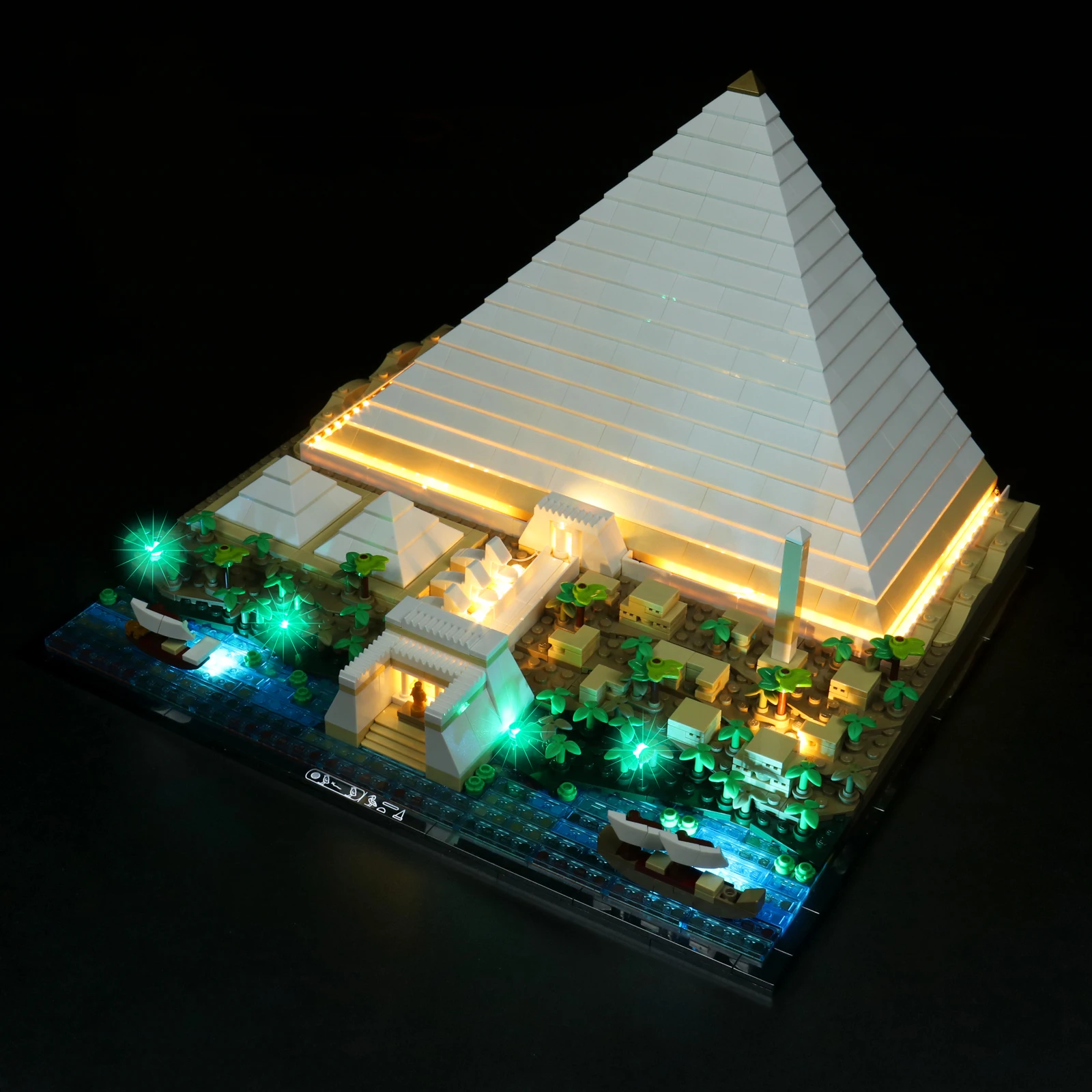 VONADO LED Light Kit For 21058 Great Pyramid Building Blocks Set (NOT Include the Model) Bricks Toys For Children