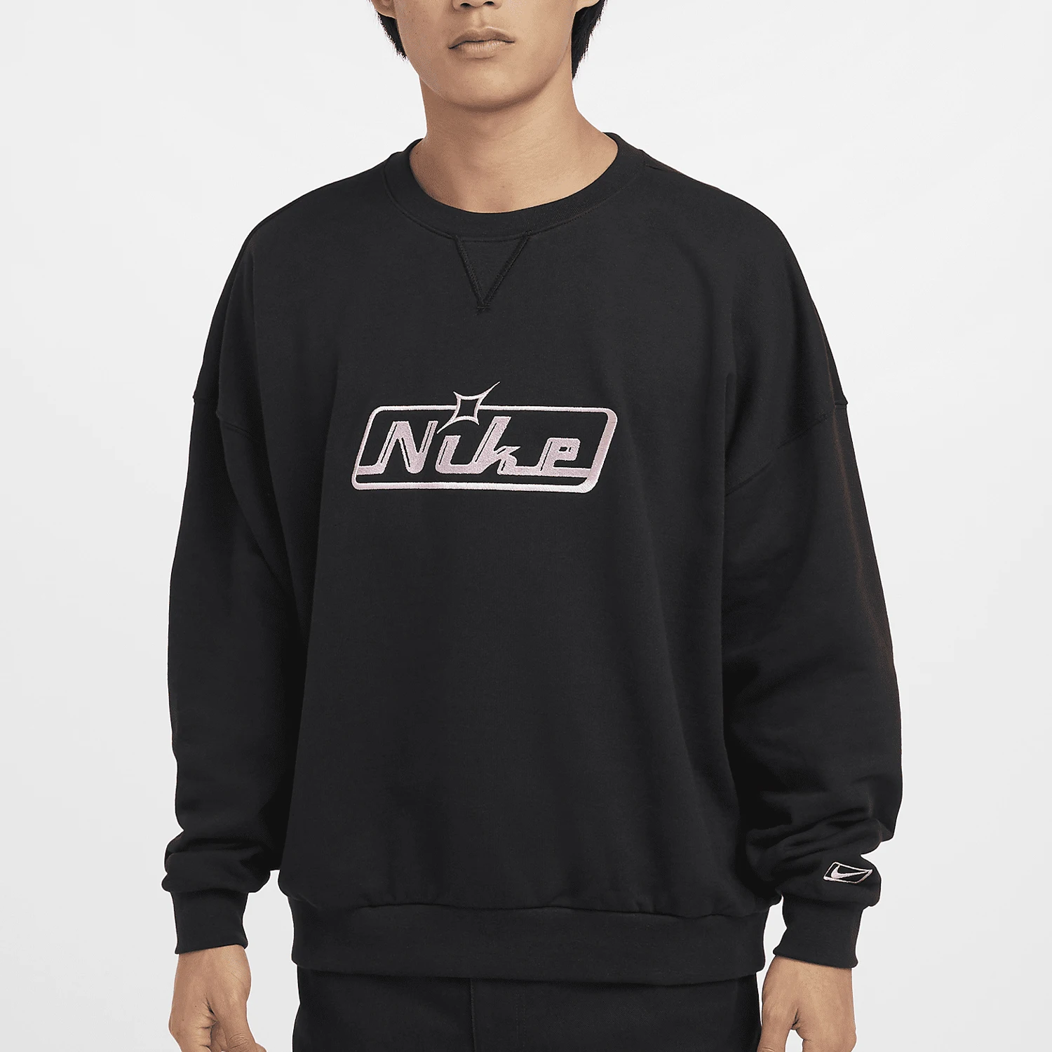

Nike genuine Oversize Men's Round Neck Sports Loose Casual Sweatshirt HQ2957-010