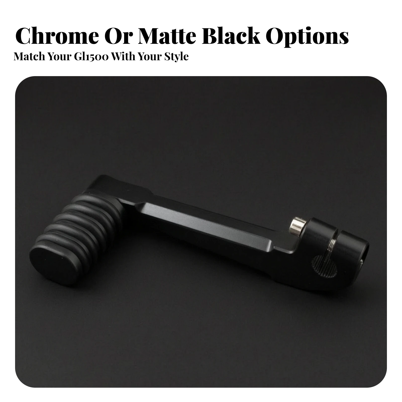 Compatible Motorcycle Brand GL1500 Gear Gear-Change Lever Sturdy Gear Gear-Change Lever with Ribbed Foot Peg Motorcycle Shifter