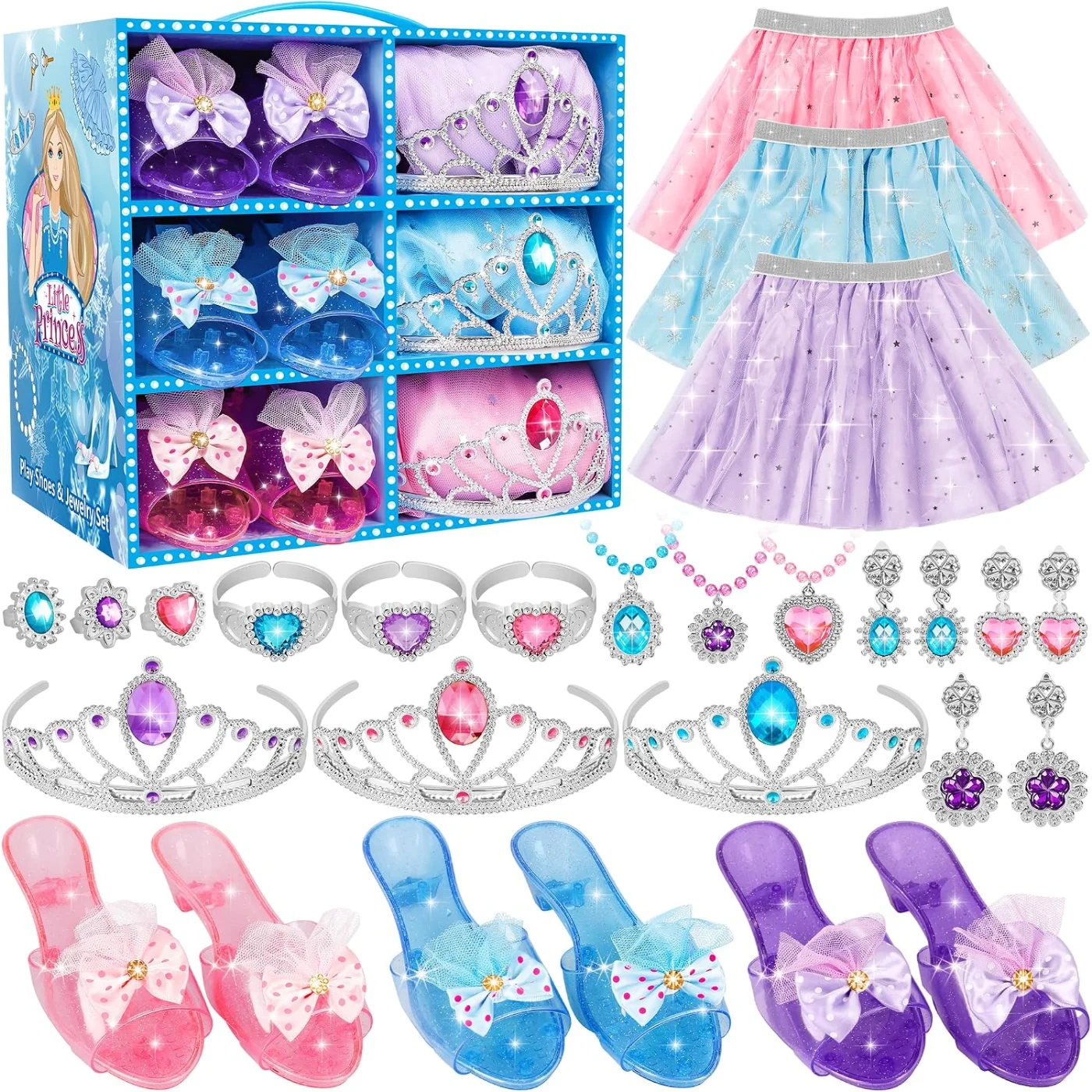 princess-dress-up-toys-jewelry-boutique-set-for-girls-costume-play-set-with-skirts-shoes-crowns-accessories-pretend-role