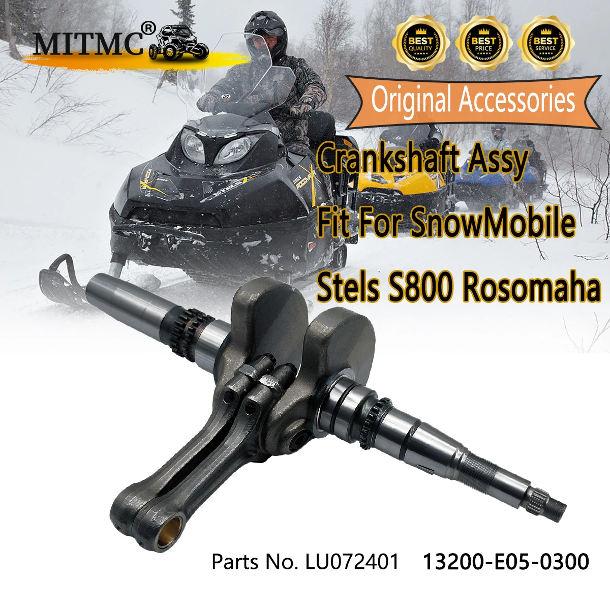 

Коленчатый вал узел для снегохода Stels S800 Rosomaha Stels S800 Wolverine Vityaz 800 Guepard 650 800 850 LU072401 13200-E05-0300