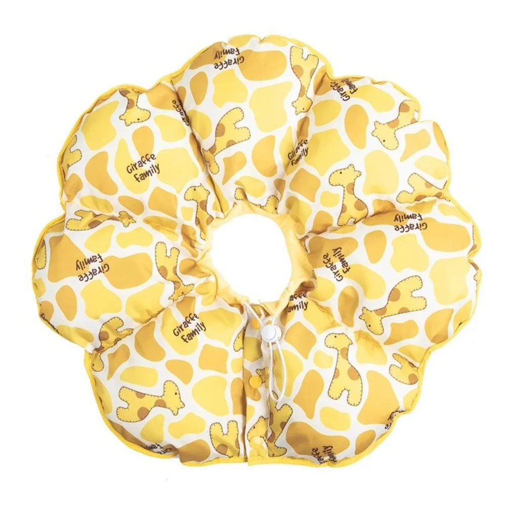 

Cute Cartoon Prints Pet Collar Anti-scratch Waterproof Pet Protection Supplies Adjustable Anti-lick Pet Sunflower Headgear