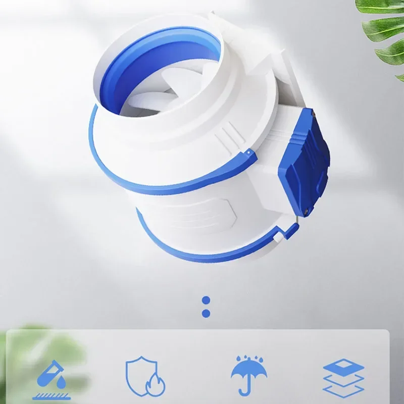 Ventilador de exaustão comercial ventilador de exaustão duto ventilador de exaustão cozinha supercharged poderoso silencioso industrial 8 Polegada