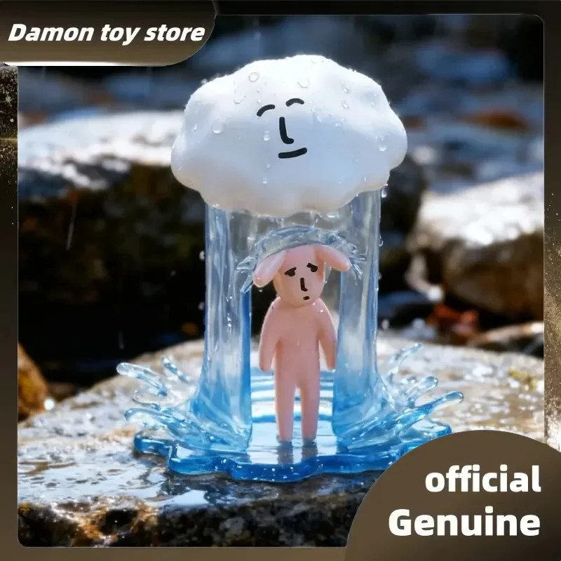 

Hot Genuine V2 Plzdot Pink Rabbit Abstract Series Mini Blind Box Doll Desktop Ornament Holiday Mystery Box Toy Christmas Gifts