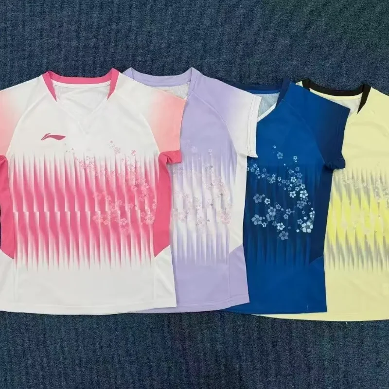 New Badminton Sportswear Table Tennis Short-sleeved Limited Edition Competition Suit Breathable Sweat-absorbent Top T-shirt