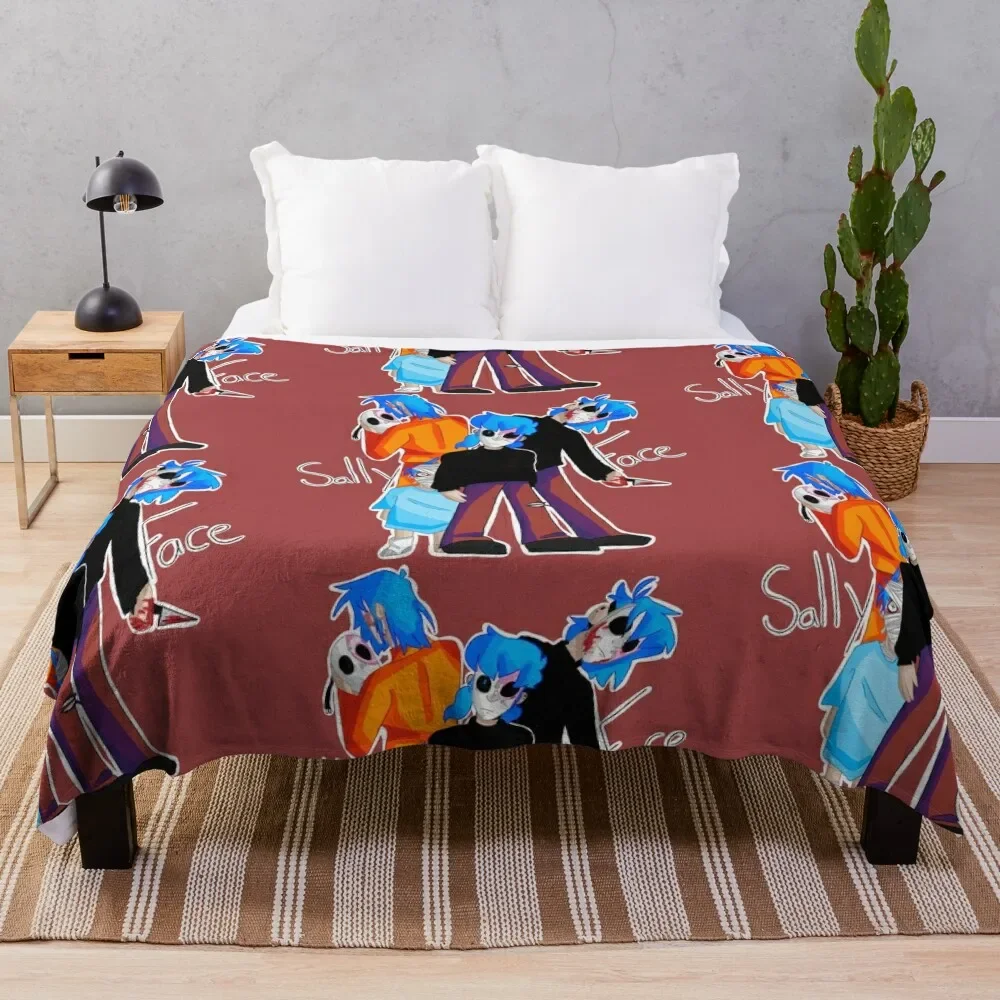 

Sally Face Throw Blanket Polar Blankets Sofas Of Decoration Thin blankets and throws Blankets