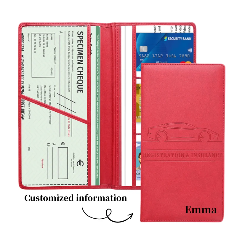 

Название по индивидуальному заказу, держатель для кредитных карт из полиуретана, автомобильный перчаточный ящик, автомобильный органайзер для документов, карт, лицензии