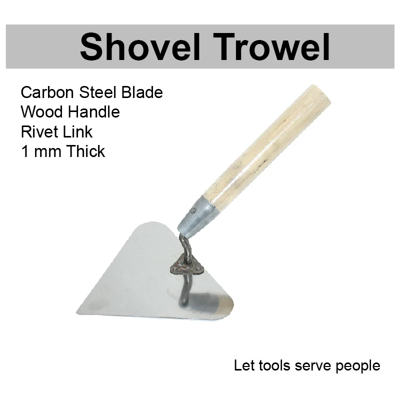 

Bricklayer Triangular Shovel Pool Stainless Steel Drywall Trowel Mini Tool Brick Trowel Concrete For Spatula Masonry Trowel