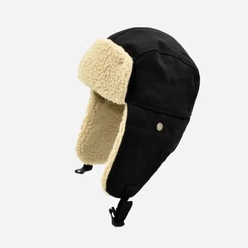 

Autumn and Winter Men's and Women's Outdoor Warm Lei Feng Cap Riding Ear Protection Cap Cold-proof Pullover Cap