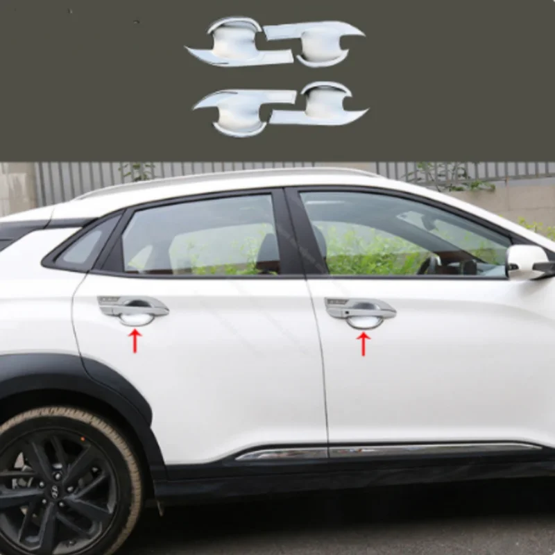 

Hyundai KONA/Encino 2018-2022 ABS Chrome-plated fuel tank lid/car door handle decorative protective bowl