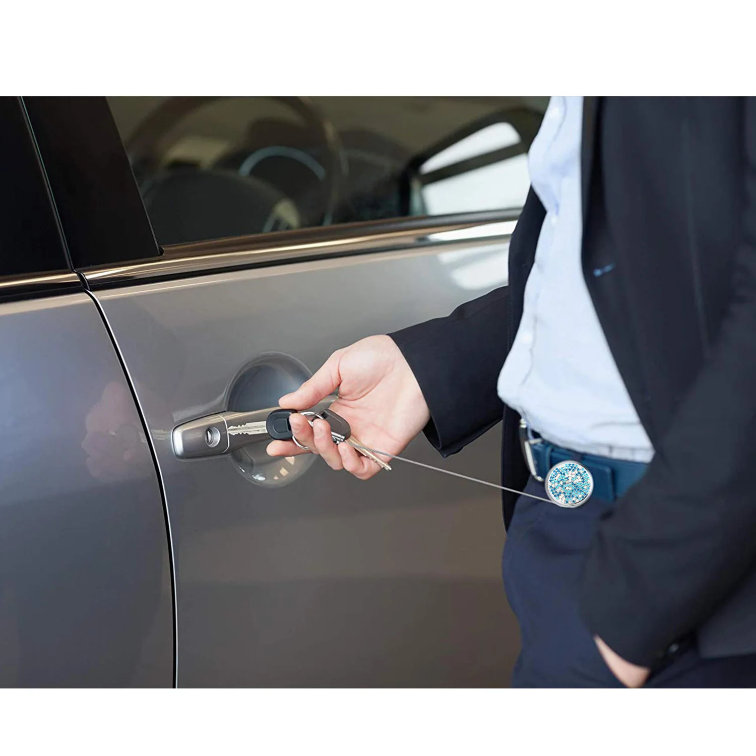 1 قطعة بلينغ قابل للسحب شارة بكرة مفتاح حامل بطاقة الهوية معرف حزام كليب قابل للسحب شارة حامل