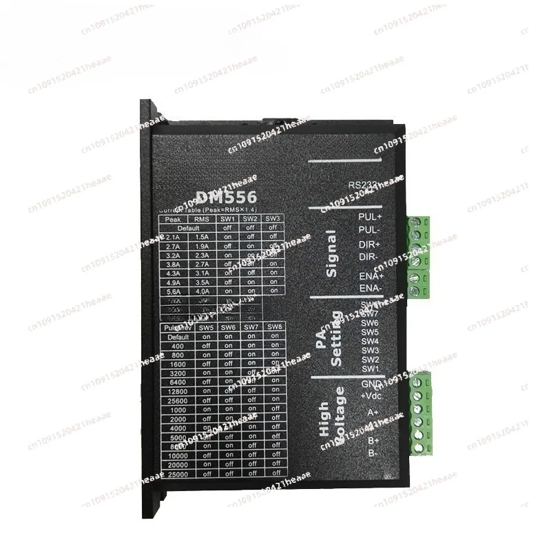 

Suitable for DM556 2 phase driver for 57MM 86MM stepper motor 36-60 VDC 2.1A to 5.6A
