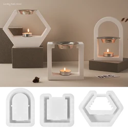 Minimalism Essential Oil Diffusion Silicone Mold DIY Nordic Style Cement Aromatherapy Diffusion Furnace Mould Modern Home Decor