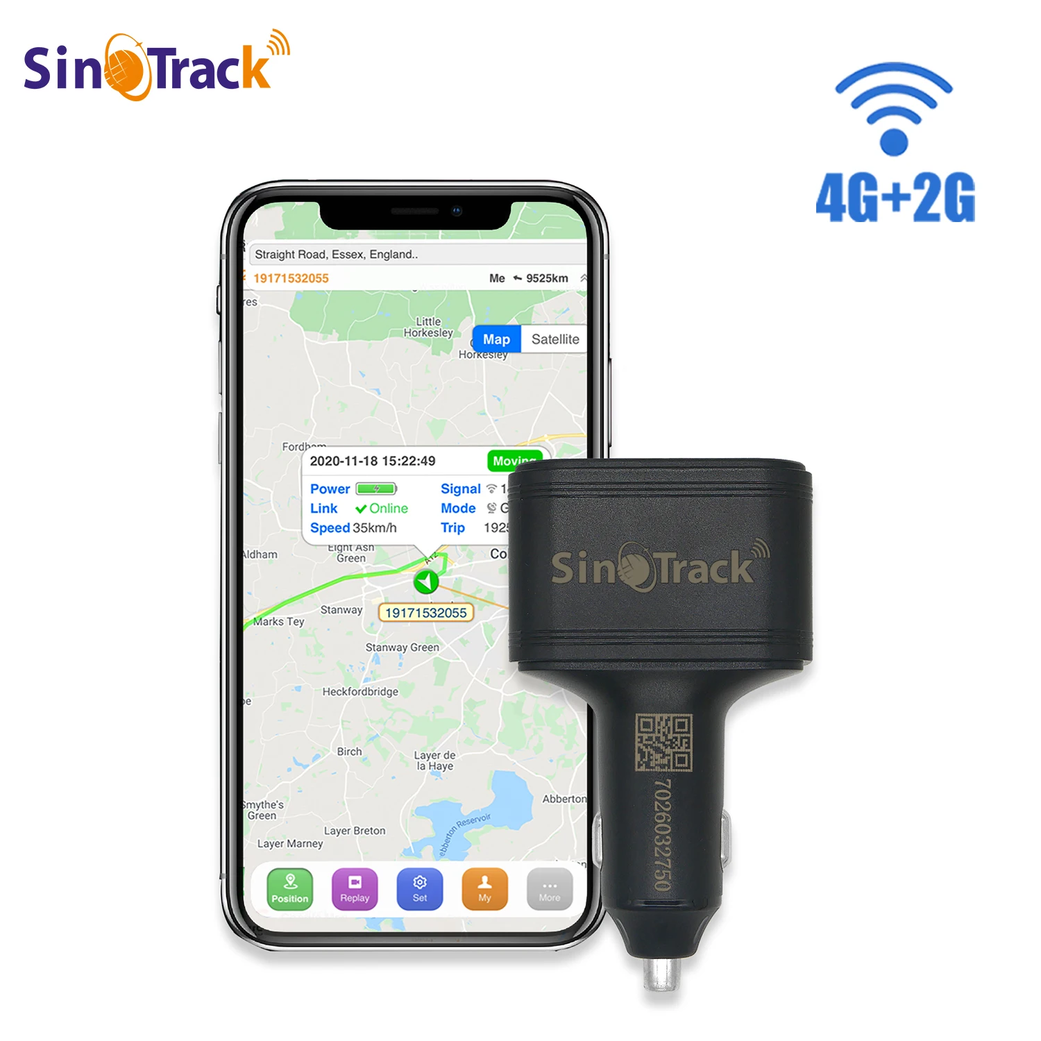 4G / 2G Type C USB Car Cigarette Lighter GPS Tracker ST-909 Car Phone Charger with Free Online Tracking APP