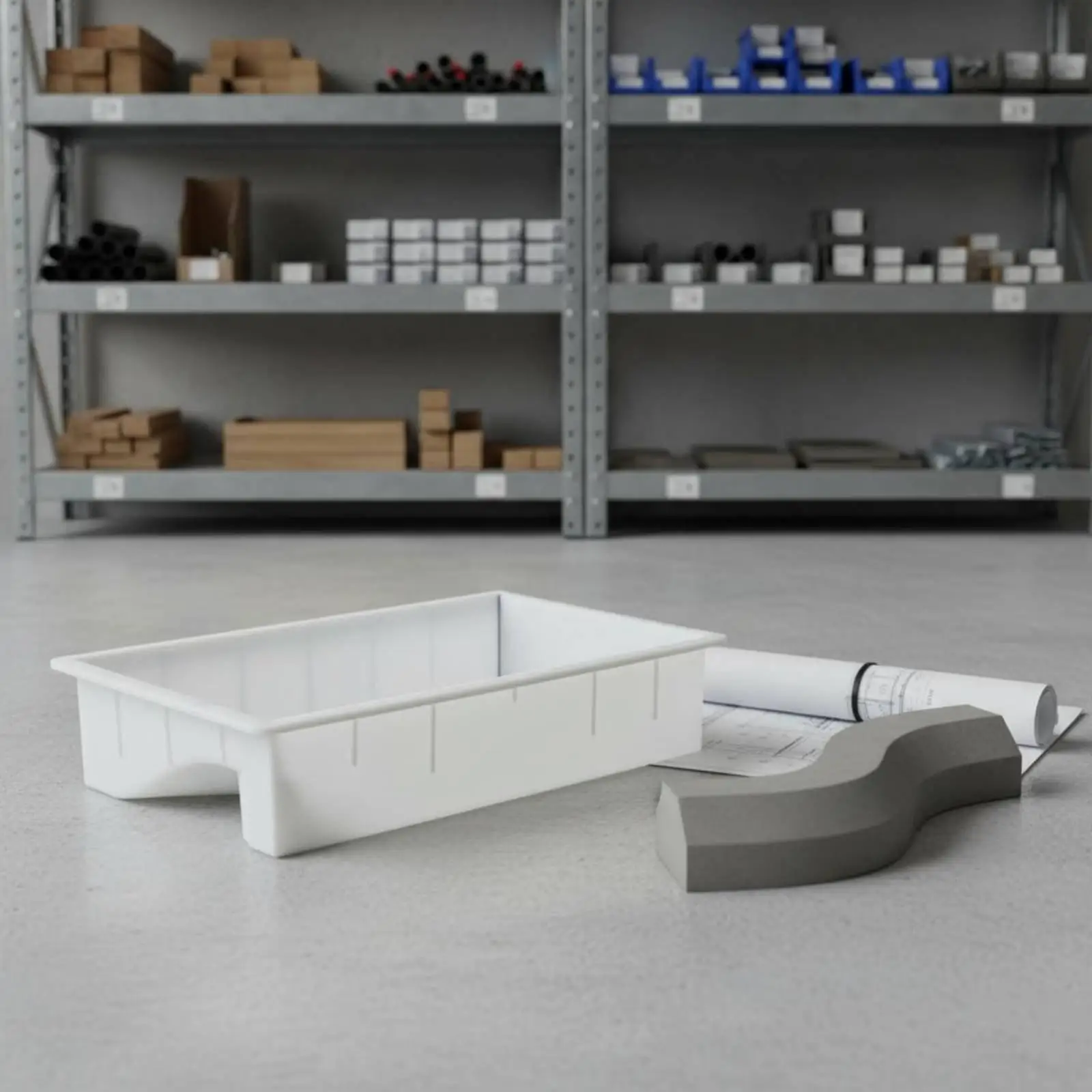 Plastic Concrete Curb Form for S Type Drainage Channel Mold Reusable Roadside Edge Shaper for Driveway
