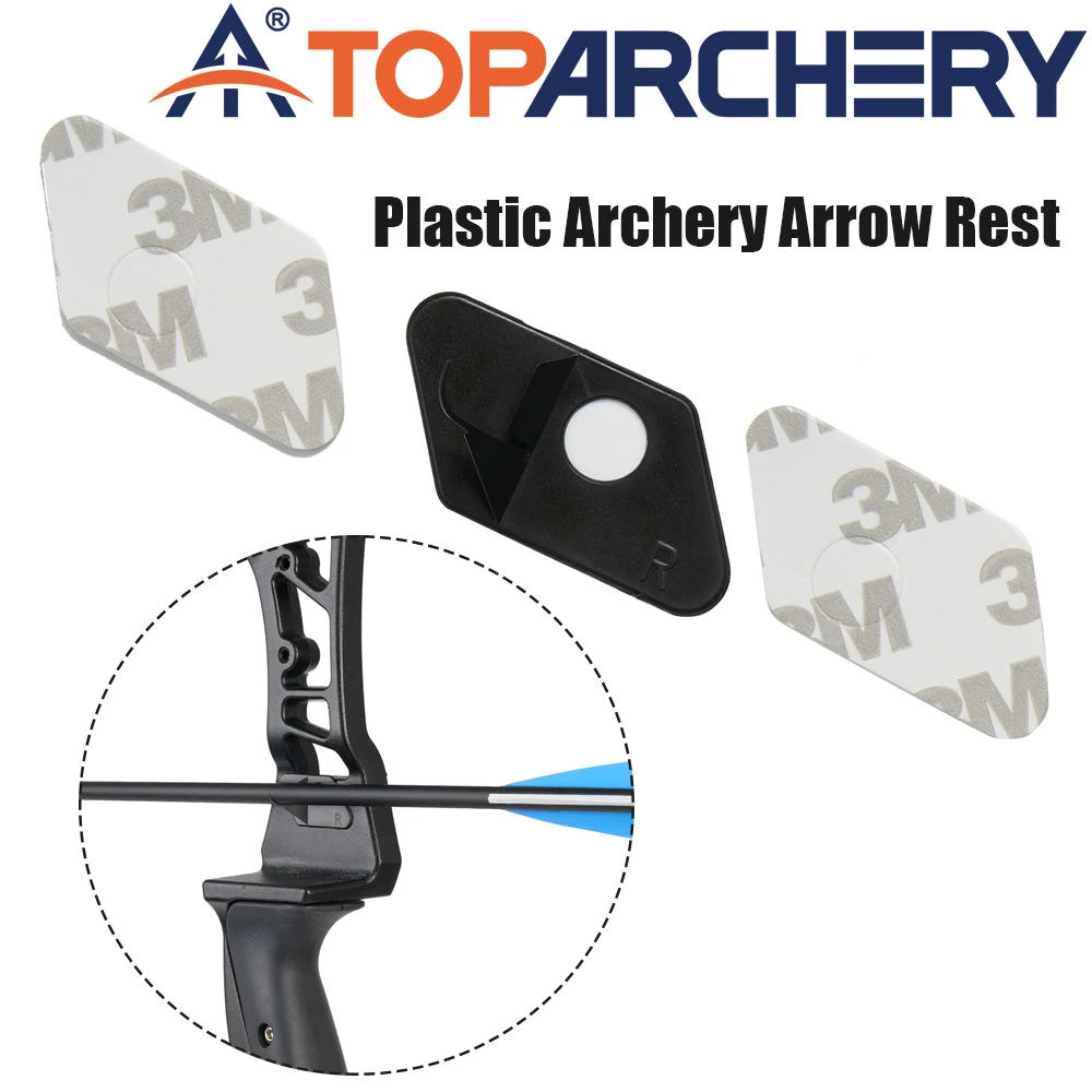 Plastic Diamond Arrow Rest for Recurve Bow Self-Adhesive Right Hand Archery Shooting Accessories 2/5/10pcs