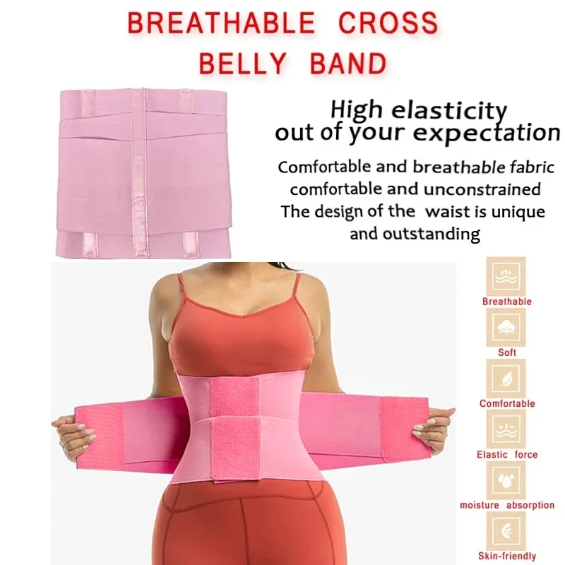 AfruliA XXS Waist Trainer Corset Binders Wrap Slimming Sheath Belt Flat Belly Band Body Shaper Fajas Colombian Girdles Shapewear