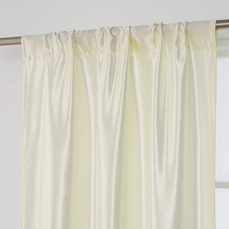 1Panel Modern Satin Blackout Curtains In The Living Room, Blackout Curtains In The Bedroom Curtains, And Door Curtains