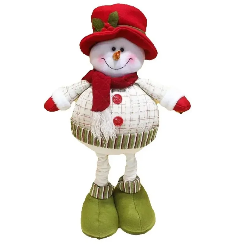 Fotografia 5: Presente de natal enfeites de boneca de natal santa boneco de neve boneca ornamentos casa dos desenhos animados decoração de natal ornamentos suprimentos