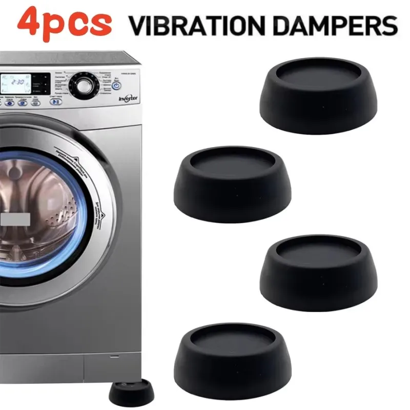 4Pcs Washing Machine Anti Vibration Pads Rubber Feet Legs Mat Anti-vibration Pad Universal Noise-reducing Leg Base for Furniture