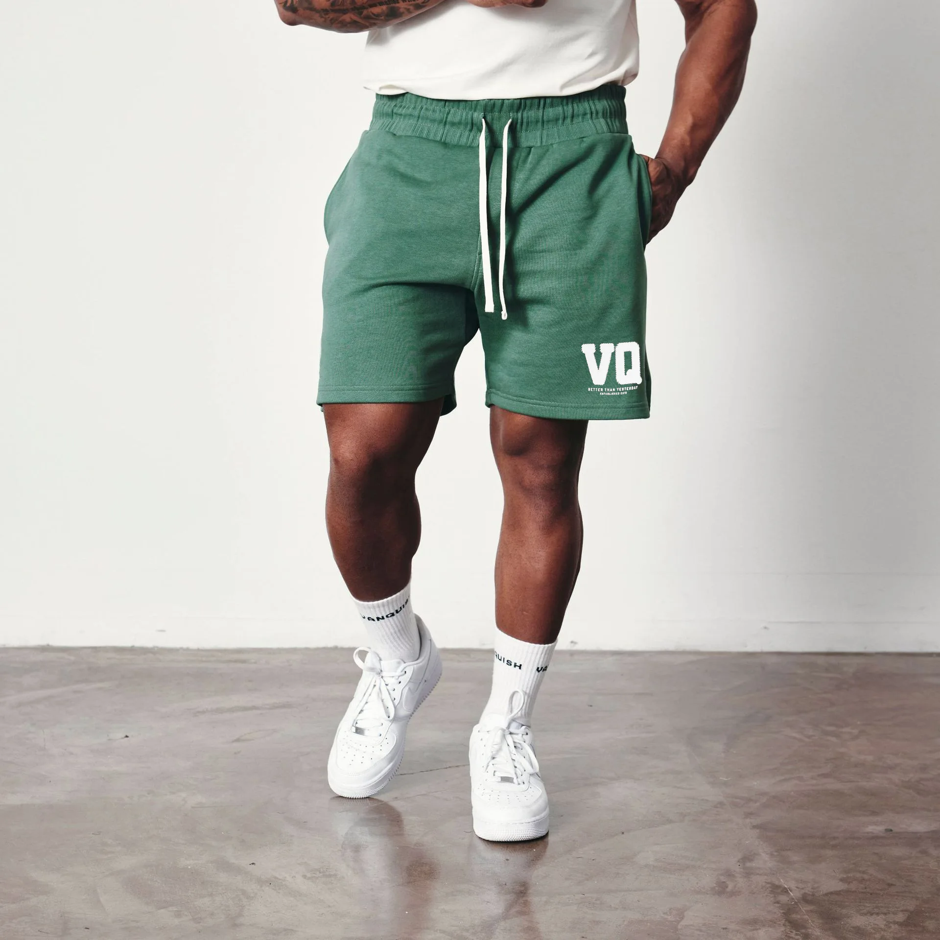 2024 Summer New Men\'s Cotton Comfort Breathable Sports  Running Basketball Shorts Street Casual Loose Fitness Trend Shorts