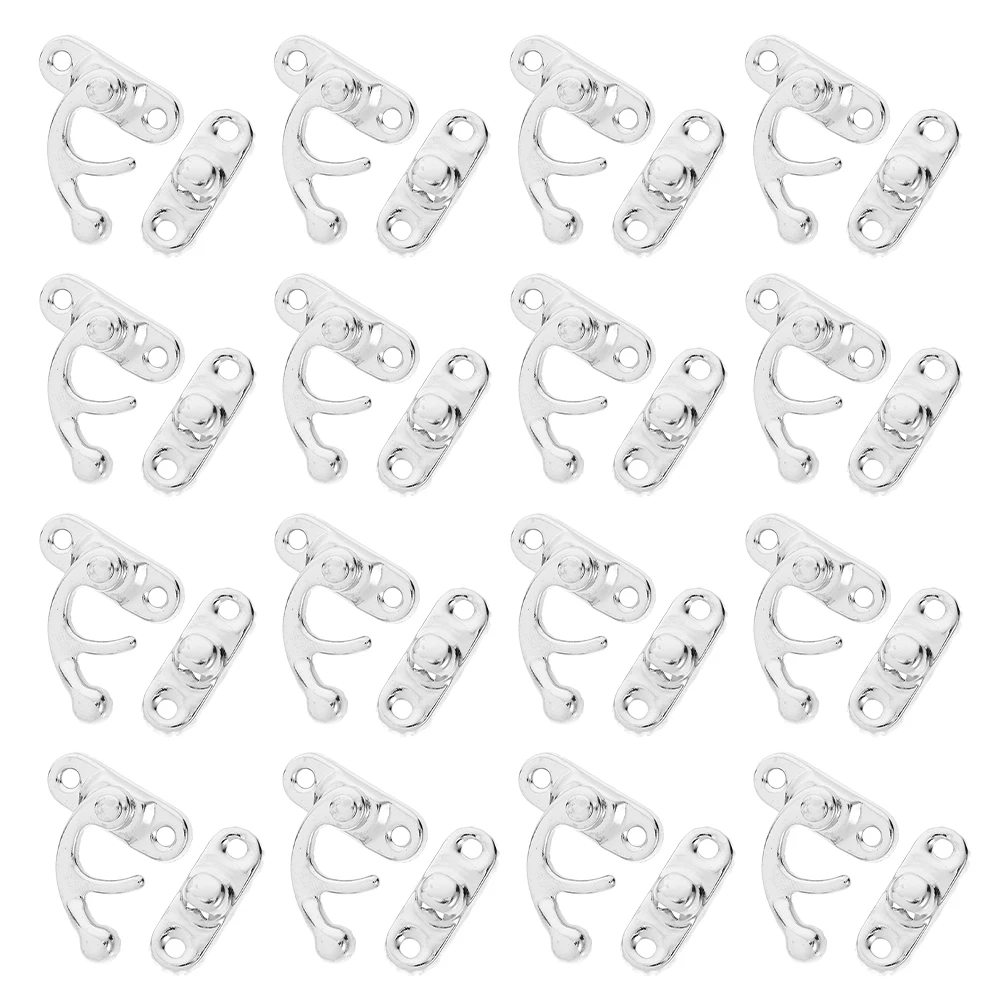 

20Pcs Retro Vintage Box Latches Cabinet Hasps for DIY Wooden Jewelry Boxes Decorative Lock Hardware Clasp Lock Hasp