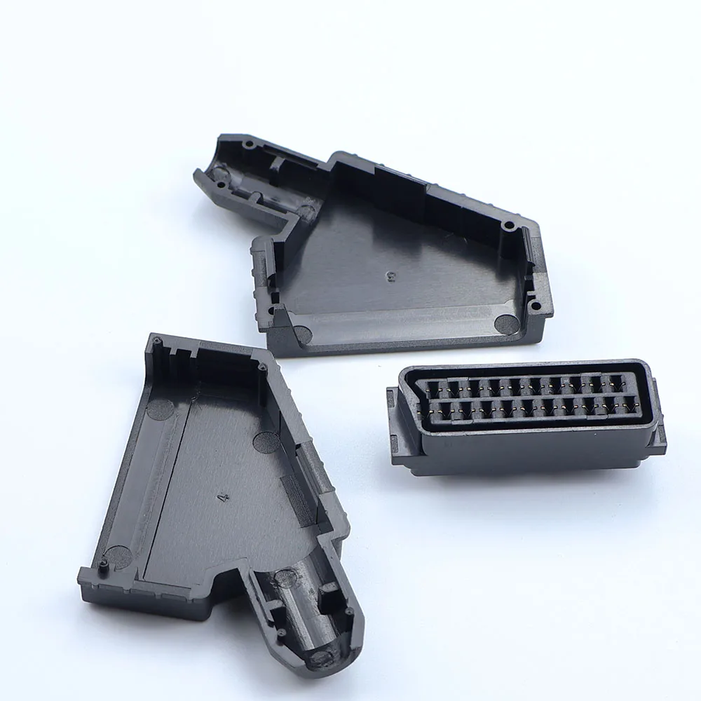 For SCART Broom Head European Style Plug 3-piece set with 21P Wiring, Soldering Test Audio And Video Interface