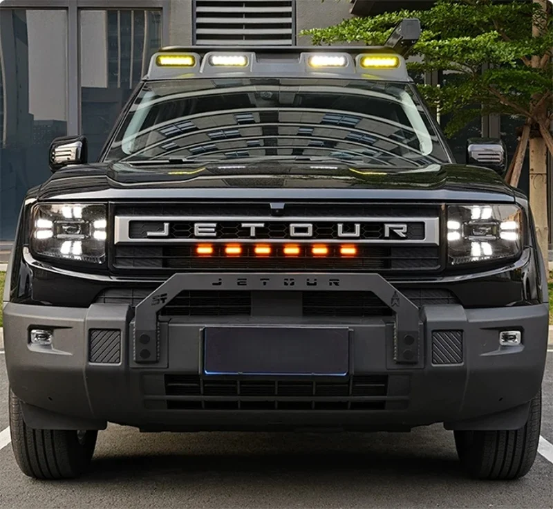 

Car LED Daytime Running Decorative Light Fit for Jetour Shanhai T1 2024 2025 Auto Grille Small Yellow Light Exterior Accessories