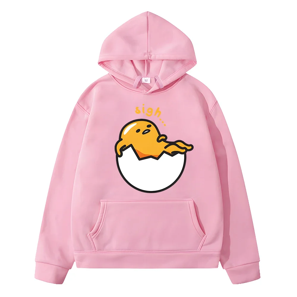 Bluza z kapturem Sanrio Kids Gudetama dziewczęca bluza wiosenna z bluza polarowa kreskówkowa mini z kapturem Anime y2k sudadera