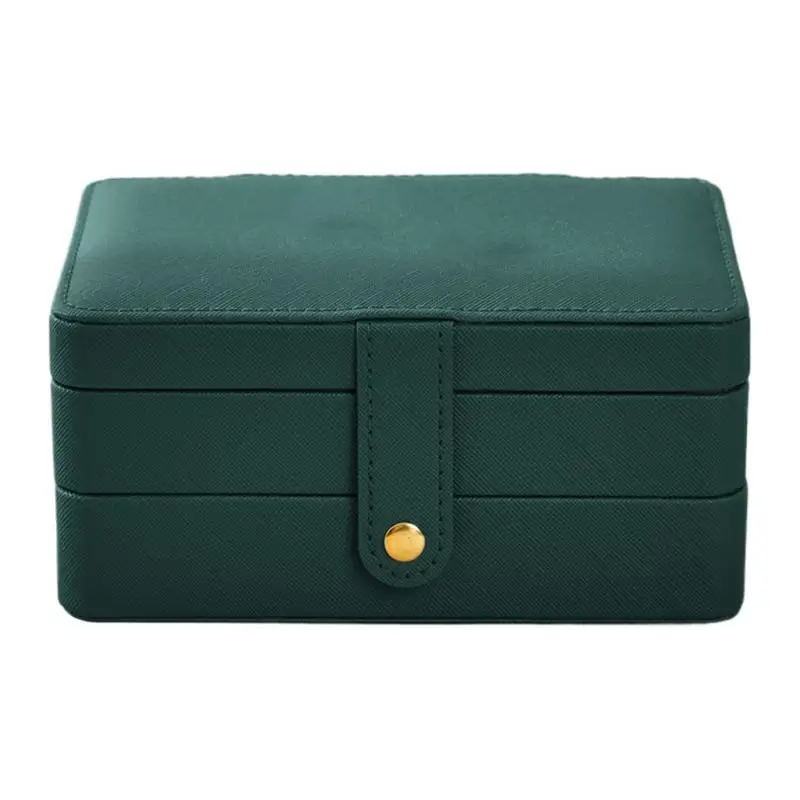 

Jewelry Case For Women Large Jewelry Organizers And Storage PU Leather Case Waterproof Holder Display Home Organization For Stud