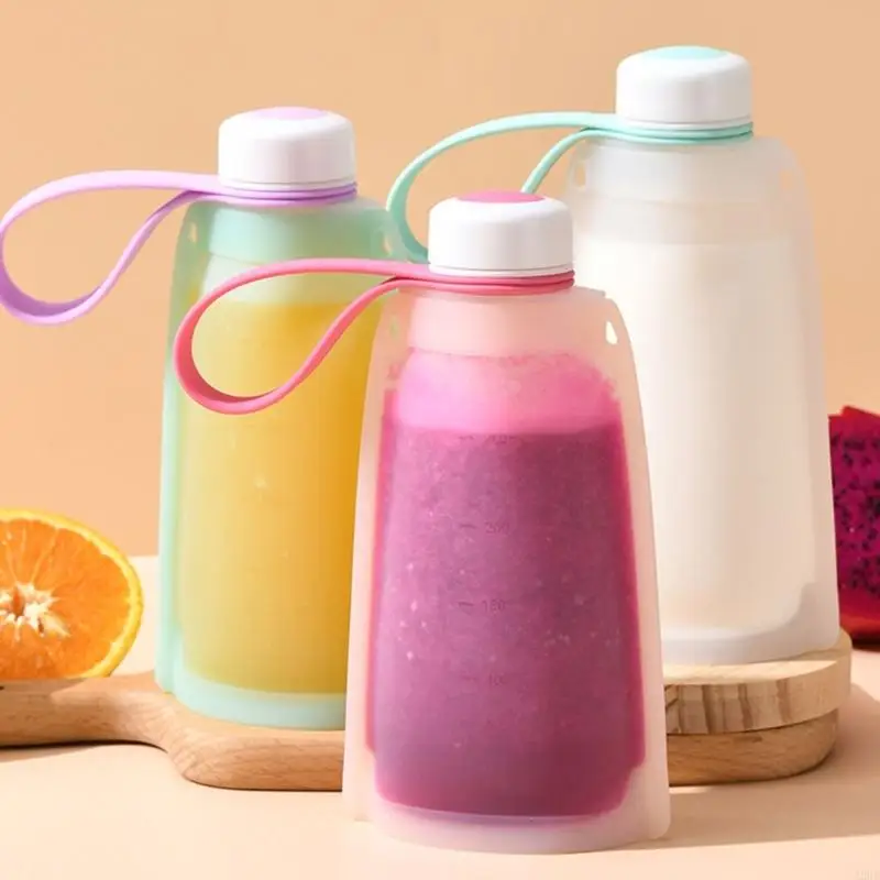 

Многоразовые силиконовые пакеты для хранения грудного молока для детского питания с герметичным уплотнением и складной емкость