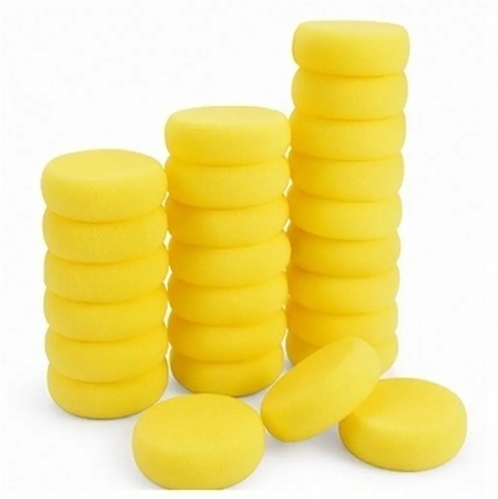 25Pcs Art Painting Sponge Lightweight Odorless Water Absorbent Sponge for Brush Drying Surface Cleaning Kitchen Home Decoration