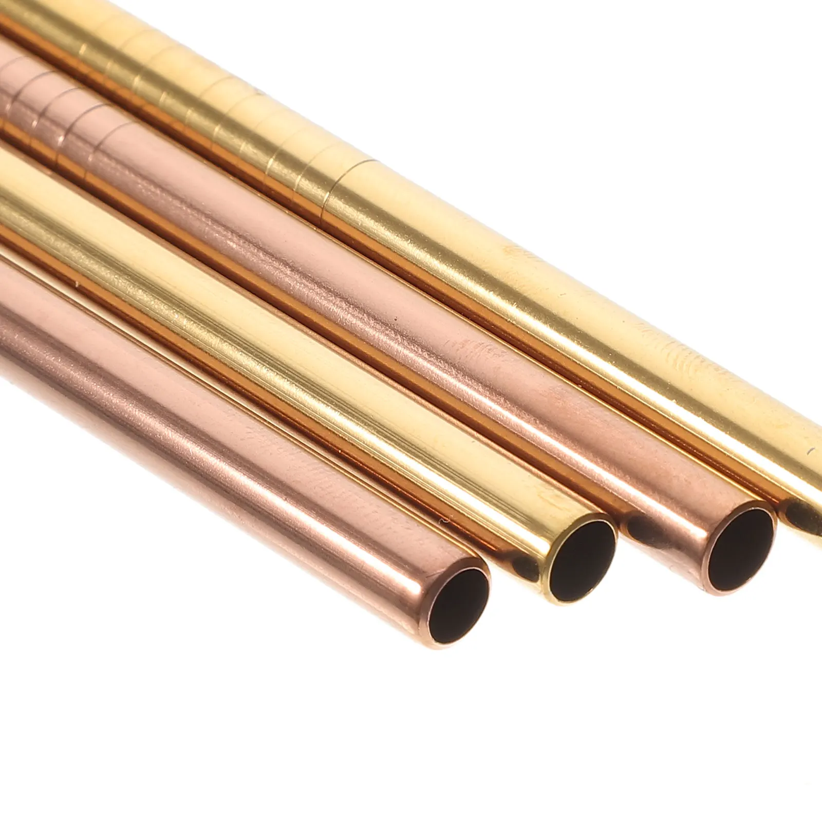 

1Set Stainless Steel Straws Reusable Decorative Short Metal Straw Multipurpose Drinking Straws Washable Drink Tumbler Straw