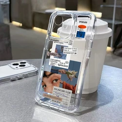 Fashion Lable Phone Case For iPhone 14 Pro Max Case For iPhone 11 15 12 13 Pro Max XR XS Max X 7 8 14 Plus SE 2020 Soft Cover