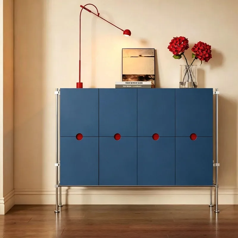 Modern minimalist sideboard wall-mounted integrated storage cabinet