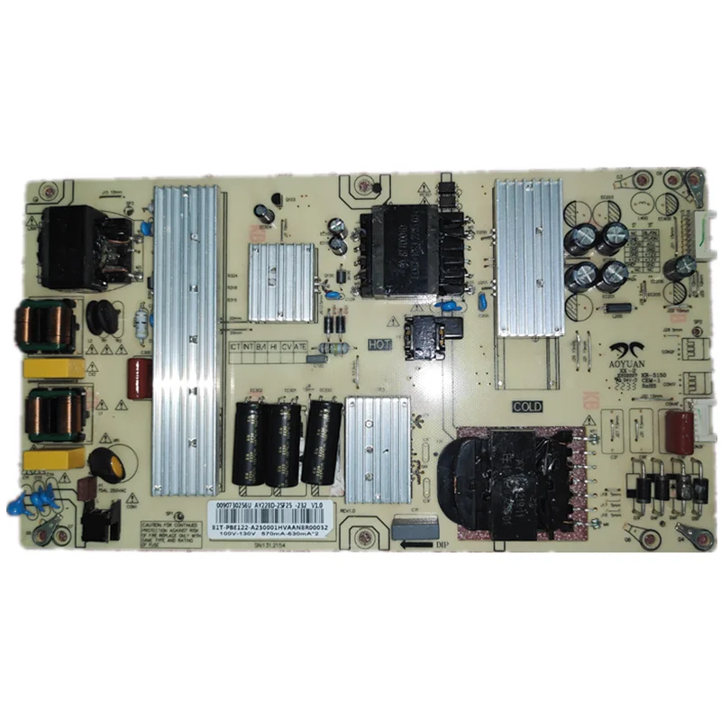 

Free shipping! AY228D-2SF25 LED TV power board measured voltage 100-130V, current 570ma -630ma x2