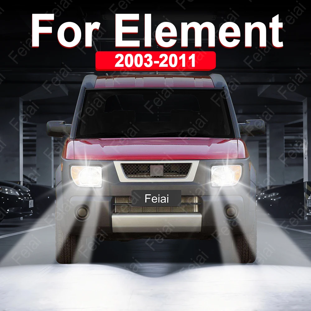 

For Honda Element Headlights LED Bulb 2003 2004 2005 2006 2007 2008 2009 2010 2011 Element Headlight Accessories Auto Headlamp