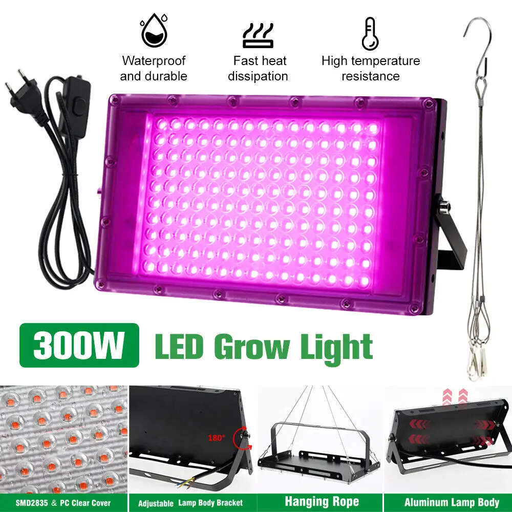 Full Spectrum Plant Lamp Led Light Indoor Cultivation 50W 100W 200W 300W Led Grow Hydroponic Light Phyto Veg Flower Phytolamp