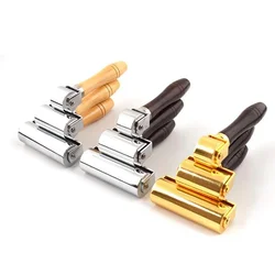 1pc Leather Roller Blank Holder Device Hand Pushing Roller Pressing Wheel Diy Handmade Leather Pressing Tool