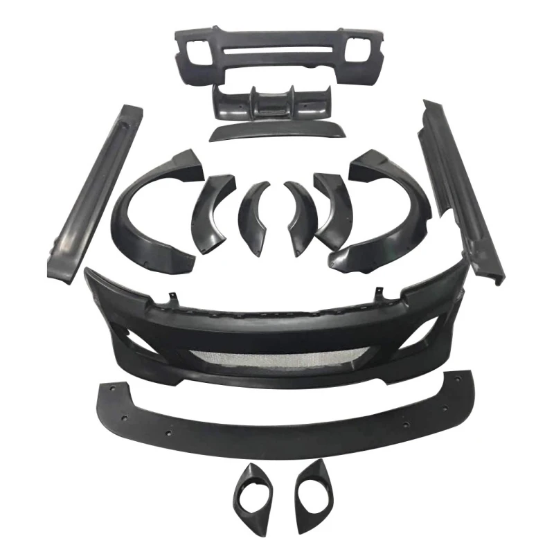 Resin unpainted Car Kit for BMW Mini R56 cooper S convert front rear bumper lip eyebrow side skirt tail wing