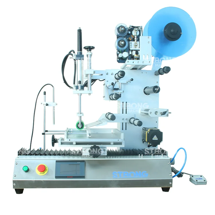 Affordable Semi Automatic Desktop Wrap Around Labeling Machine for Flat Square Bottles Labeling Application