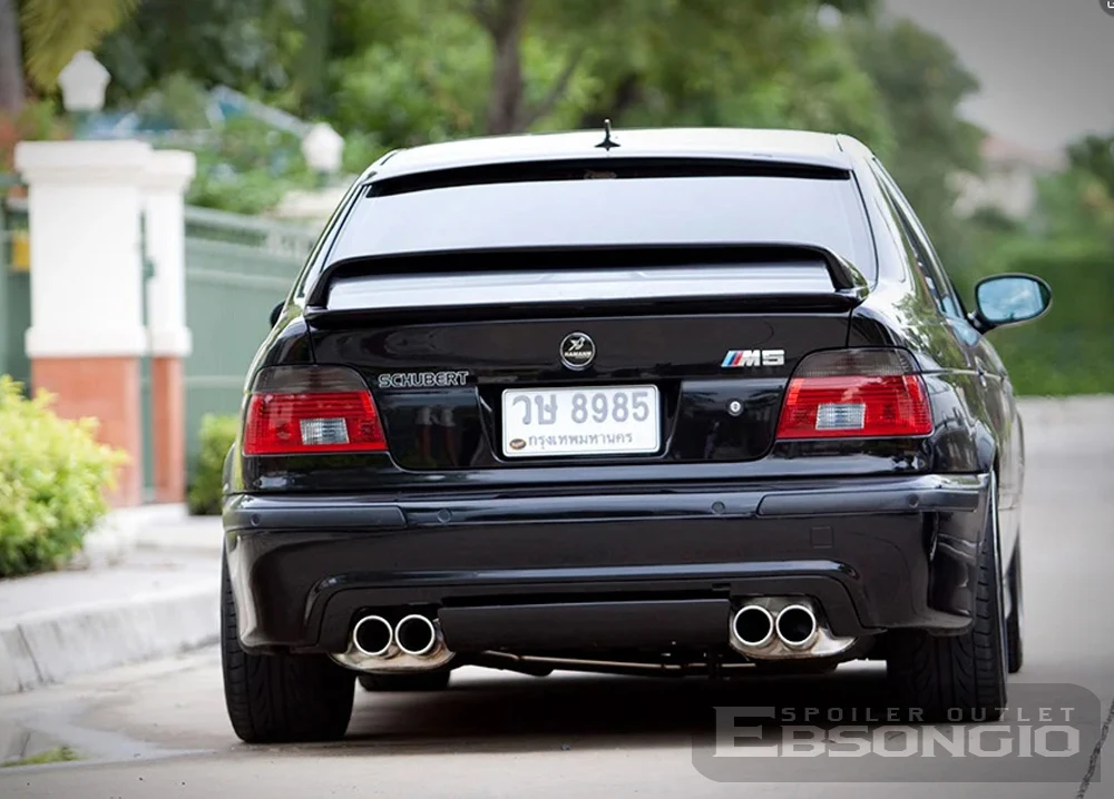 For 1997-2003 BMW 5 Series E39 Rear Trunk Lid Boot Car Spoiler Wings M5 GT Style Black Carbon Exterior Tuning Accessories