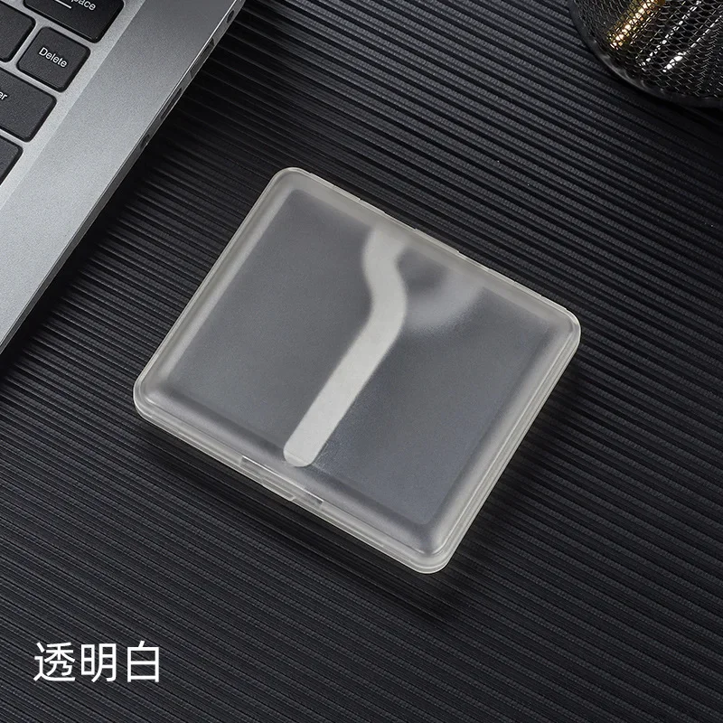 

Folio Cigarette Box Waterproof Pressure-proof Transparent Storage 20pcs Scrub Cigarette Case Portable Thin Smoking Box Mens Gift