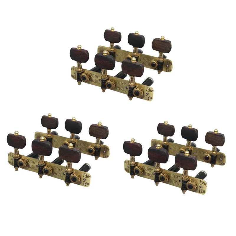 

6Pcs Classical Guitar Tuners Tuning Key Pegs Machine Heads For Acoustic Folk Classical Guitars