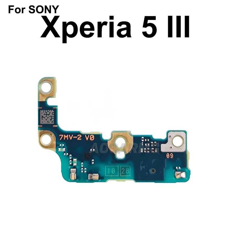 Aocarmo For Sony Xperia 5 III / X5iii 5G Mark3 XQ-BQ72 Bottom Microphone MIC Antenna Connector PCB Circuit Board Repair Part