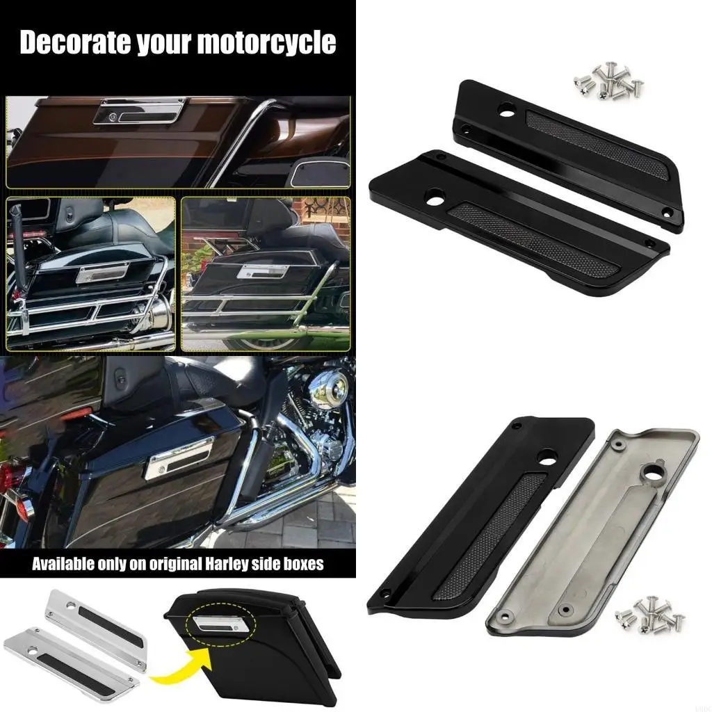 Motorcycle Saddlebag Hardware Covers Latches Hinges Set For Road Street 2014-up New