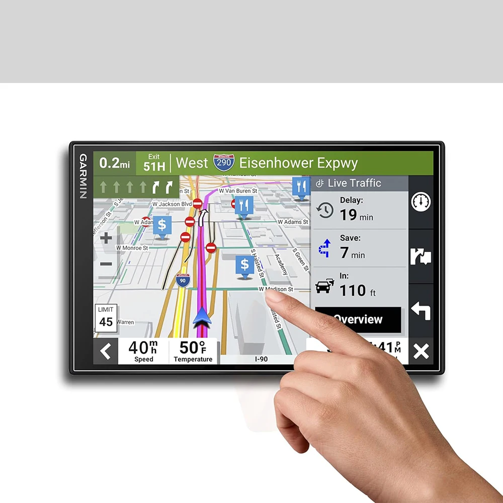 

2 шт./упаковка, Защитная пленка для экрана Garmin Drivesmart 86 8 дюймов GPS навигация ПЭТ