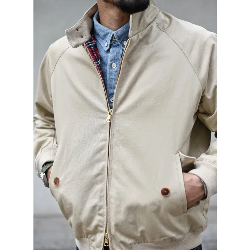 Sauce Zhan Men's Jacket Vintage Golf Jacket Classic Twill  Work Jacket for Men Regular Fit